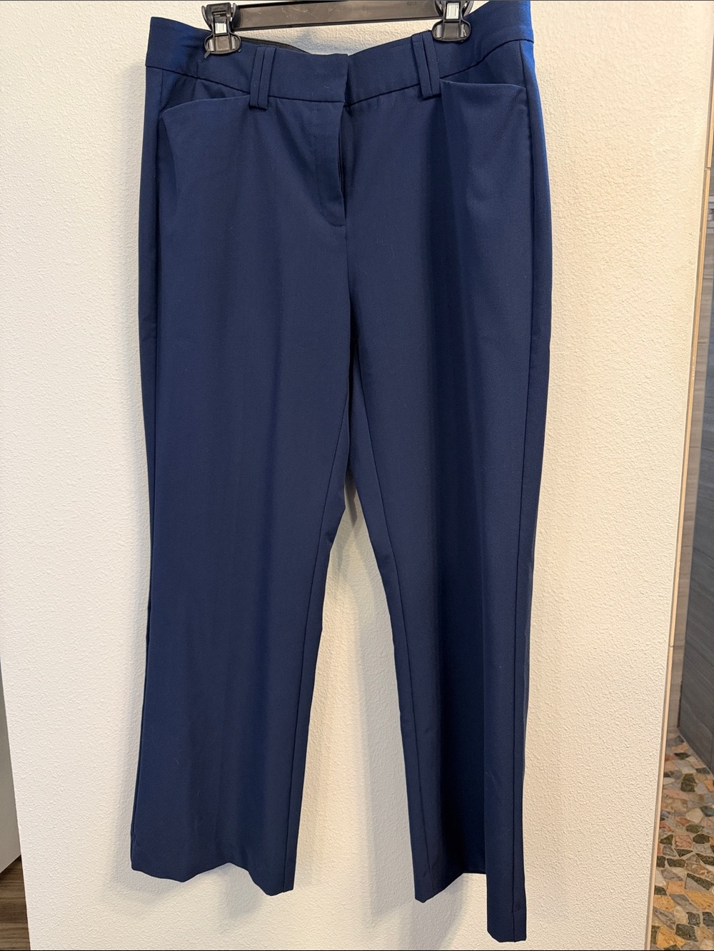 INC International Concepts Navy Straight-Leg Trousers